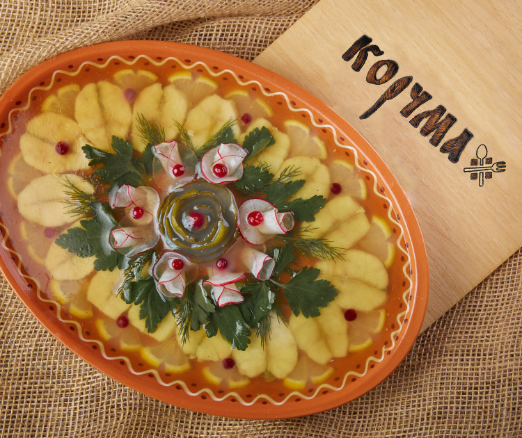Судак заливной