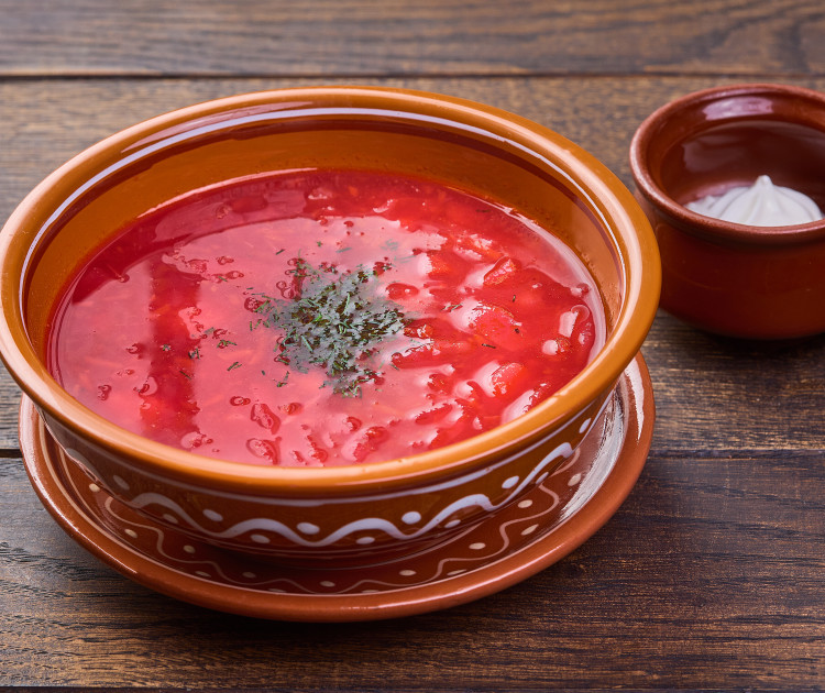 Борщ красный постный