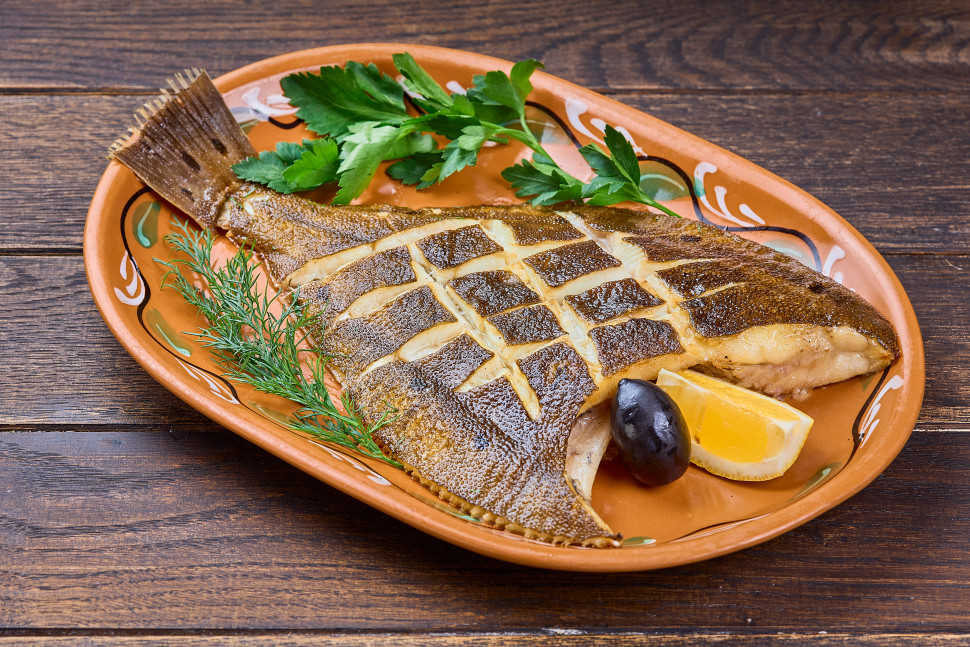 Камбала жареная